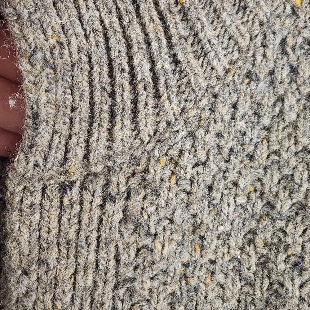 Cynthia Rowley Open Cardigan Sweater Women’s M Wool Blend Brown Chunky Knit EUC - Picture 10 of 16